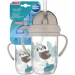 Canpol Babies nevylévací hrníček se slámkou a závažím Exotic Lenochod šedý 270 ml – Zboží Dáma