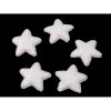 Metráž Hvězda s glitry Ø35 mm - bílá