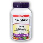 Webber Naturals Zinc Citrate 50 mg 180 tablet – Hledejceny.cz