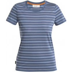 ICEBREAKER Wmns Wave SS Tee Stripe Dawn/Kyanite/Snow