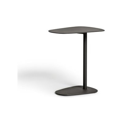 Diphano Hliníkový odkládací stolek Ellips Easy-Fit, 48x34x42cm, rám hliník šedočerná (lava), deska hliník šedočerná (lava) – Hledejceny.cz