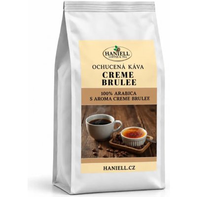 Haniell Crème brûlée brazilská arabica s jemnou karamelovou sladkostí zrnková 0,5 kg – Hledejceny.cz