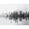 Tapety WEBLUX Samolepka fólie Digital cityscape with dots creating modern urban skyline - 796484552 , 270 x 200 cm