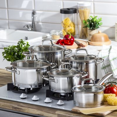 Tescoma President Sada 5 nerezových hrnců s pokličkami – Zboží Dáma