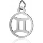 Přívěsek Znamení Zvěrokruhu chirurgická ocel - Znamení zvěrokruhu BLÍŽENCI TC 453 – Zboží Dáma