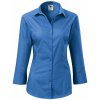 Dámská košile Malfini popelínová Style se 3/4 rukávy modrá azurová