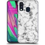 Pouzdro Head Case Samsung Galaxy A40 Bílý mramor – Zbozi.Blesk.cz