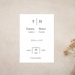 Svatební oznámení Black and white 4 – Zboží Dáma