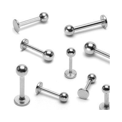 Šperky eshop piercing do brady basic labret s kuličkou E9.18 – Zboží Mobilmania