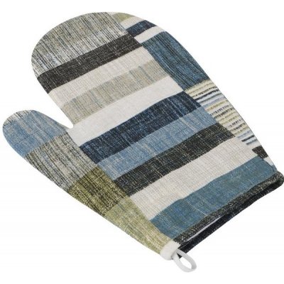 Bellatex Kuchyňská chňapka Dlaždice modrá šedá 28 x 18 cm – Sleviste.cz