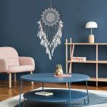 Lapač snů - Severský, závěsný, béžovo bílý - Svítící – Zboží Dáma