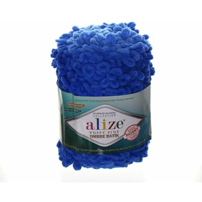 Alize Puffy Fine Ombre Batik modrá 7280 – Zboží Mobilmania