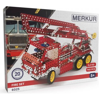 Merkur Stavebnice Fire Set, 740 dílů, 20 modelů