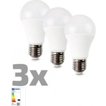 Solight Žárovka LED E27 12W A60 bílá teplá WZ530-3P