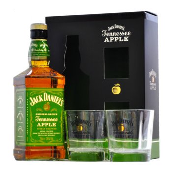 Jack Daniel's Apple 35% 0,7 l (dárkové balení 2 sklenice)