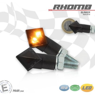 HS-Motorradteile LED blinkry na motorku Rhomb - Poslední 1 pár SKLADEM ! – Zboží Mobilmania