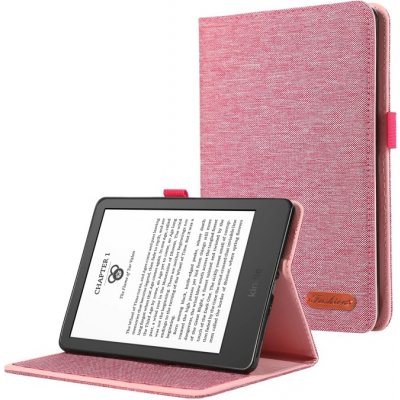 Vsechnonamobil 63930 FABRIC Zaklápěcí obal pro Amazon Kindle 11. generace 2022 / 2024 růžový – Zboží Živě