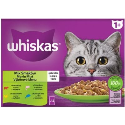 Whiskas Mixovaný výběr ve šťávě 12pack 1020 g