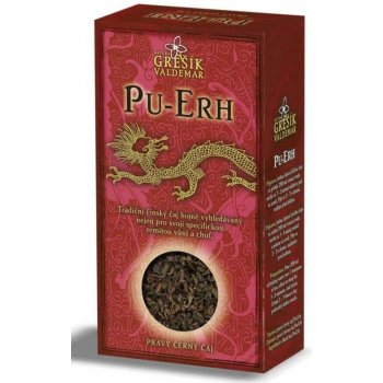 Grešík Čaje 4 světadílů černý čaj Pu-Erh 0.5 kg