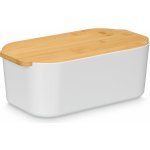 Kinvara Chlebník s bambusovým víkem VALIS, 4,5 l, bílý bílá – Zboží Dáma