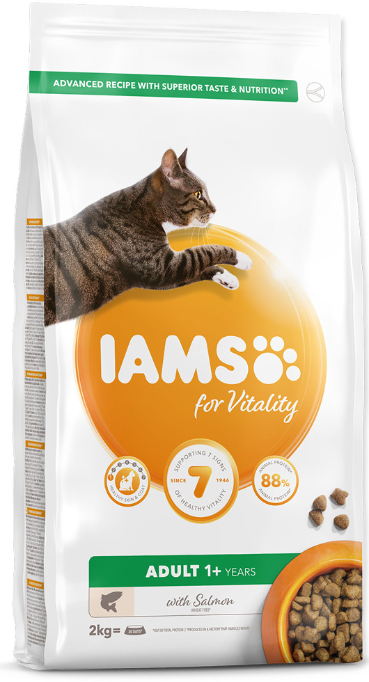 Iams for Vitality Cat Adult Salmon 2 kg