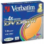 Verbatim DVD+RW 4,7GB 4x, slim case, 5ks (43297) – Zboží Mobilmania