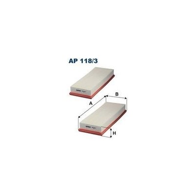 Vzduchový filtr FILTRON AP 118/3-2x – Hledejceny.cz