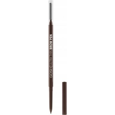Gosh Ultra Thin precizní tužka na obočí s kartáčkem 003 Dark Brown 0,35 g – Zboží Dáma