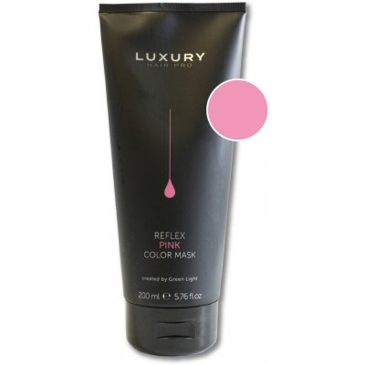 Green Light barevná maska na vlasy Luxury Reflex PINK 200 ml