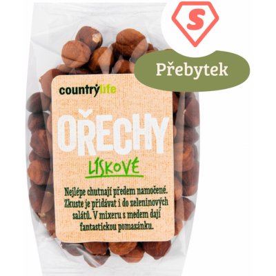 Country Life Lískové ořechy Bio 100 g – Zbozi.Blesk.cz