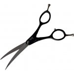 Show Tech Nůžky Yento Sparkle zahnuté černé 16,5 cm – Zboží Mobilmania