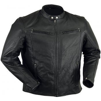 Genuine bunda pánská kožená 002 moto biker černá