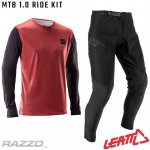Leatt MTB Gravity 1.0 Ride Kit Dusty Red 2026 Komplet – Zbozi.Blesk.cz