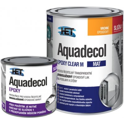 Het Aquadecol EPOXY CLEAR M (matný lak) 4 kg sada (3,25 kg složka 1 + 0,75 kg složka 2) – Zbozi.Blesk.cz