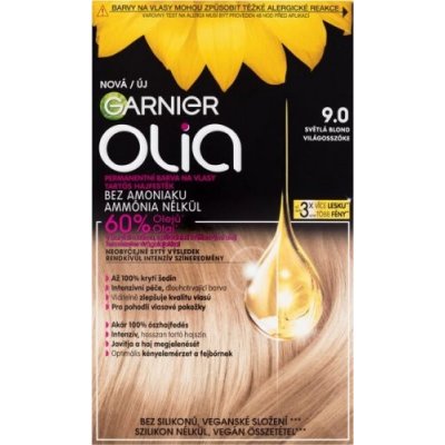 Garnier Olia olejová permanentní barva na vlasy 9,0 Light Blonde 60 g – Zboží Mobilmania