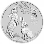 Perth Mint Stříbrná mince Rok Králíka 1 Oz Lunar III 2023 1 oz