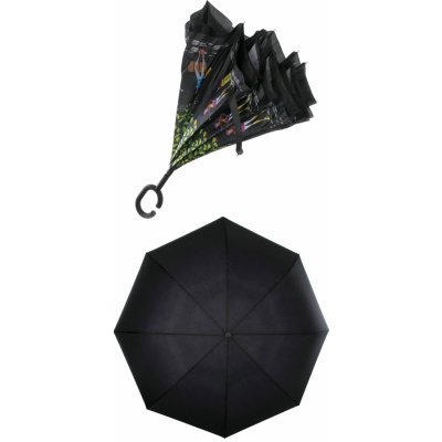 Girls slečny na procházce deštník obrácený holový s dvojitým potahem