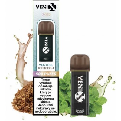 Venix Max Pod Menthol Tobacco-X 20 mg 900 potáhnutí 1 ks – Zboží Dáma