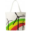 Kabelka Dámská eko kabelka s potiskem ideální na nákupy bílá windmill