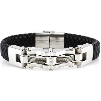 MPM steel and jewelery náramek 7777 black – Zbozi.Blesk.cz