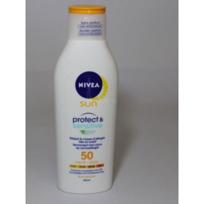 Nivea Sun Protect & sensitive mléko na opalování SPF50 200 ml