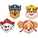 Dětský karnevalový kostým Party papírové masky Tlapková patrola 8 ks