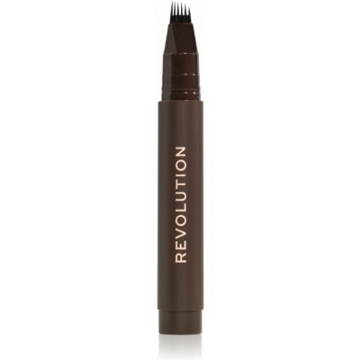 Makeup Revolution Instant Brow Hair fix na obočí Dark Brown 1,8 ml – Zboží Dáma