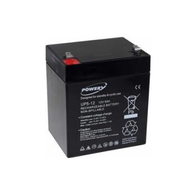 Powery UP5-12 kompatibilní s FIAMM FG20451 12V 5Ah - Lead-Acid – Zboží Mobilmania