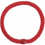 KKNEKKI Gumička do vlasů Kknekki Slim Red, červená barva, textil – Zboží Dáma