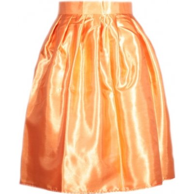 Victorie saténová zavinovací sukně oranžová