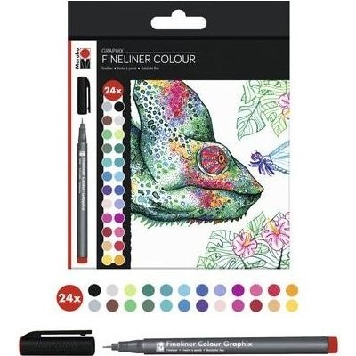 Marabu Graphix Akvarelový liner 0,5 mm chameleon 24 ks – Hledejceny.cz