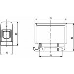 Pollmann Elektrotechnik 1006604 Svorka univerzální UK 35/1 N, 135A, 1pól., AL/CU, krytá, modrá, na DIN – Hledejceny.cz