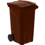 PK Group Plastová popelnice 240 l hnědá – Zboží Dáma PK Group Plastová popelnice 240 l hnědá – Zboží Dáma