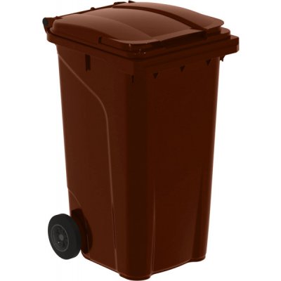 PK Group Plastová popelnice 240 l hnědá – Zboží Dáma PK Group Plastová popelnice 240 l hnědá – Zboží Dáma